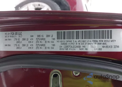 2018 Ram 1500 Express 4X4 6'4 Box из США, поврежденный, VIN 1C6RR7FG4JS124490